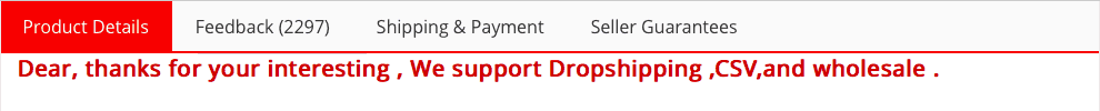 An example of an AliExpress seller description confirming the opportunity of dropshipping