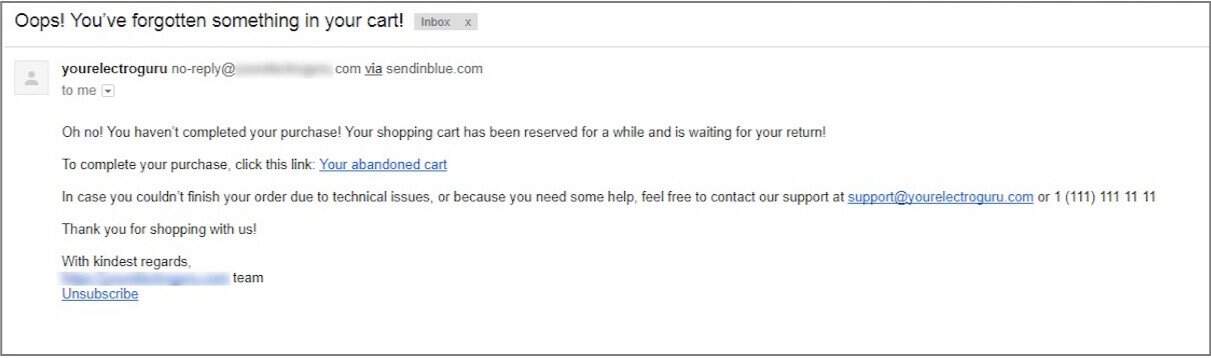 Get More Sales With Our Free Abandoned Cart Add-On