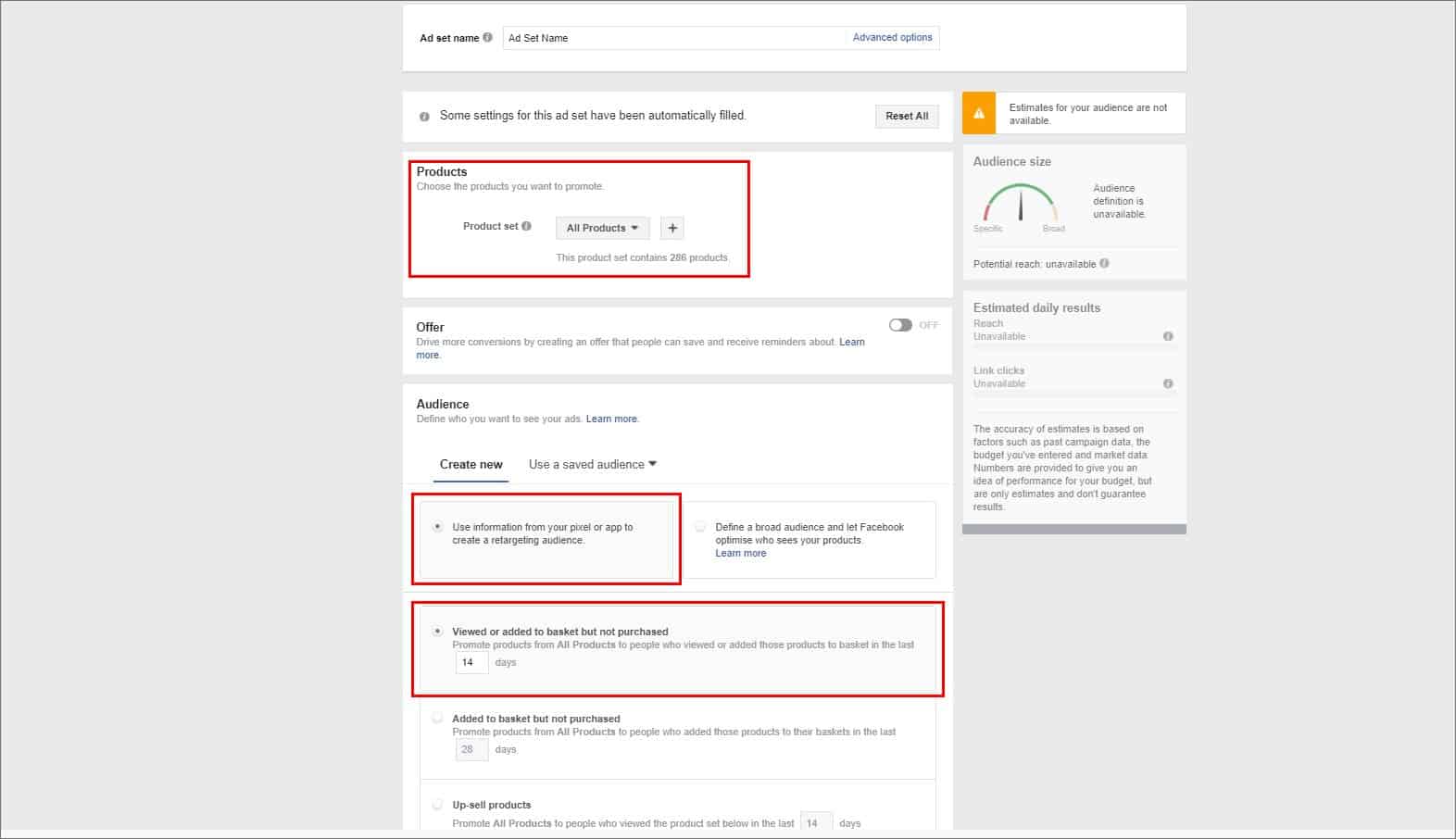 Facebook remarketing