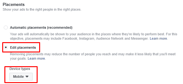 “Device Type” section