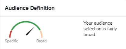 A too broad Facebook target audience