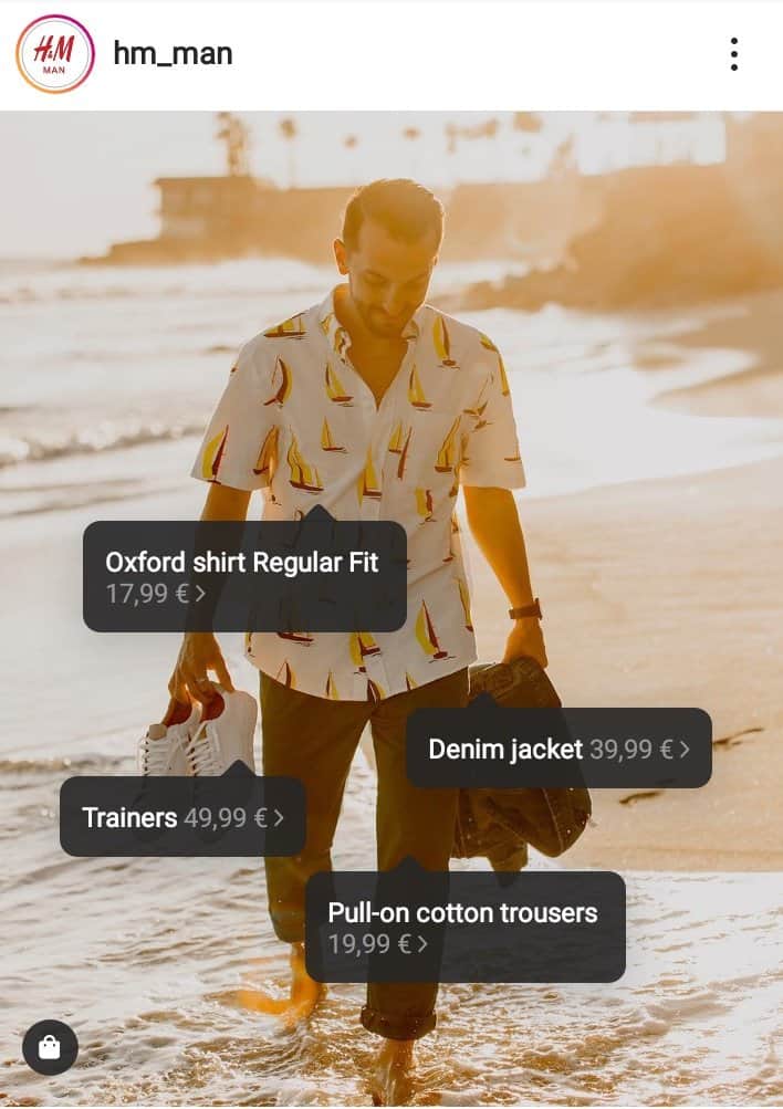 Instagram shopping ad