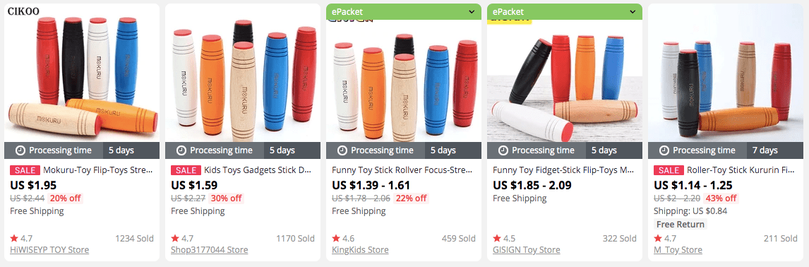 Mokuru desk toys on AliExpress