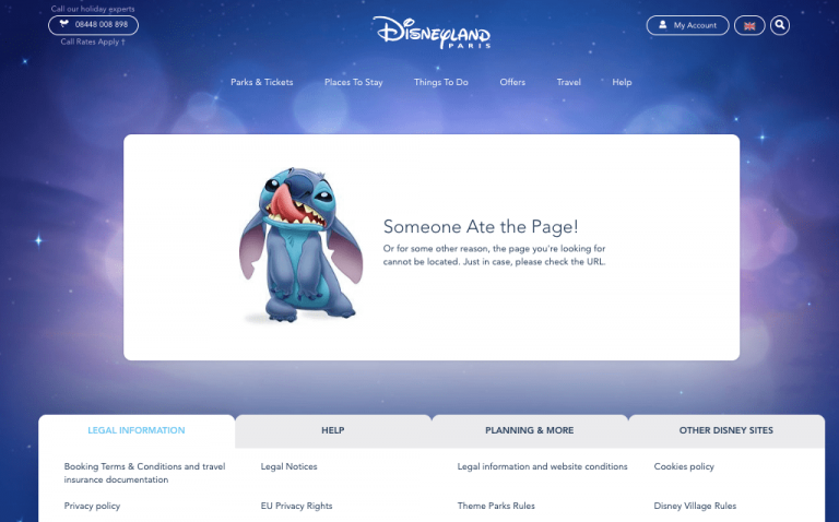 Funny 404 page examples