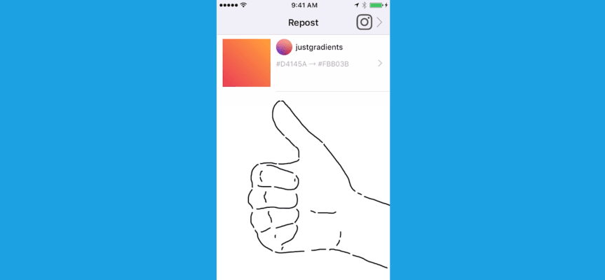 Tools for creating and managing content on Instagram: Repost