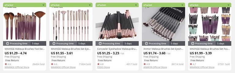 a picture showing what items can be considered as the best things to sell in an online store