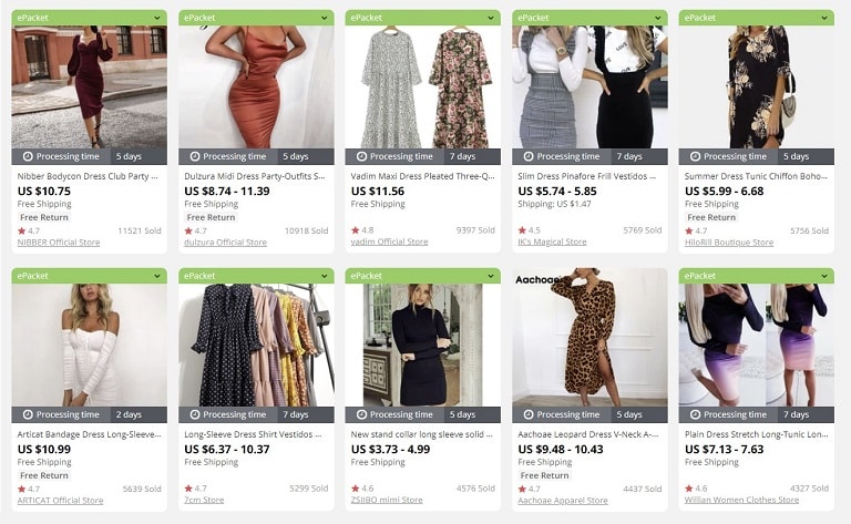 an image providing the list of the best things to sell in an online store