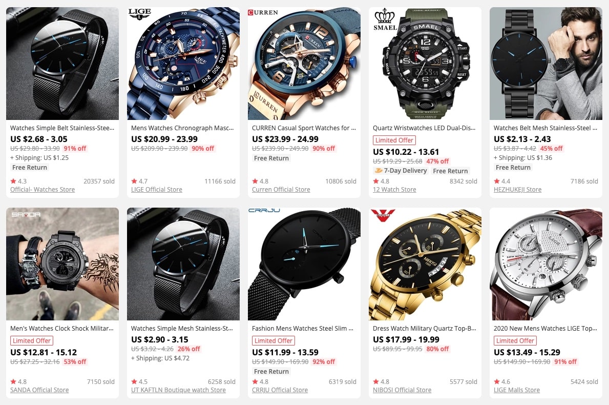 a picture showing the examples of the best things to sell in an online store