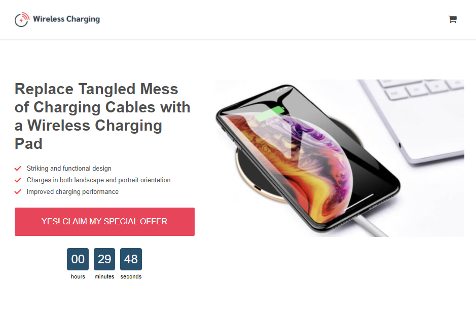 With the Landing Pages add-on you can turn product pages into conversion-focused landing pages