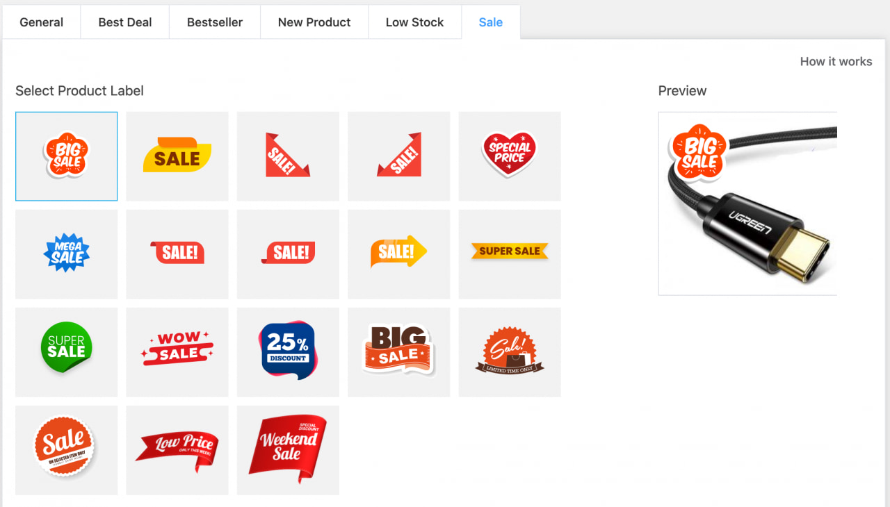 With this dropshipping add-on, you can add labels to your product images