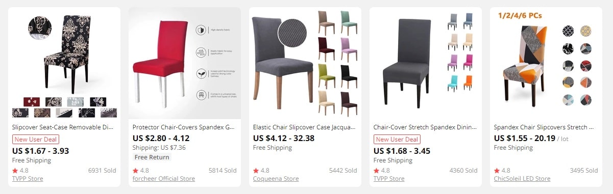 dropshipping chair covers