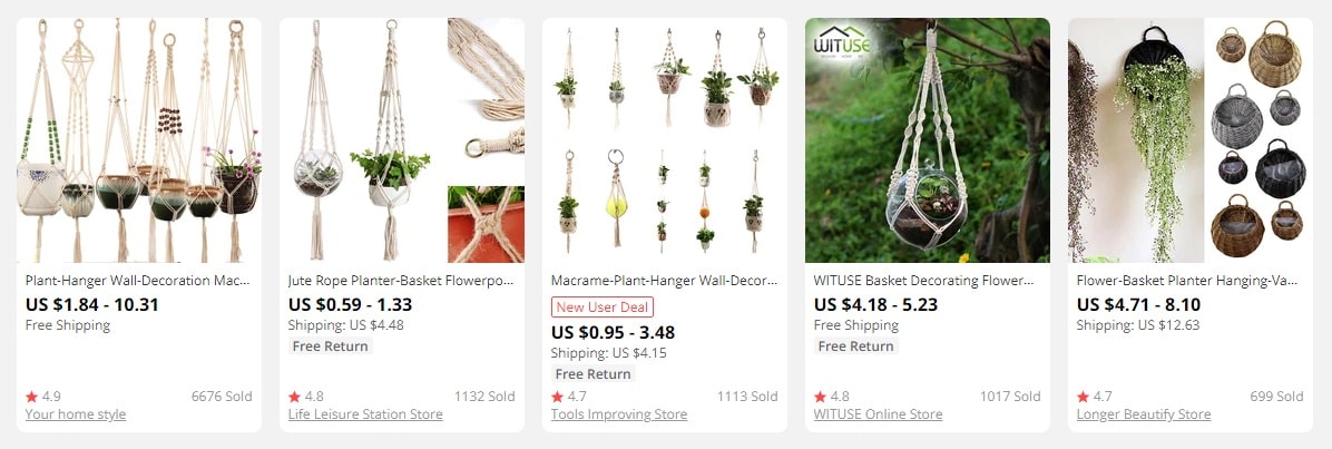 What to dropship: flower pots