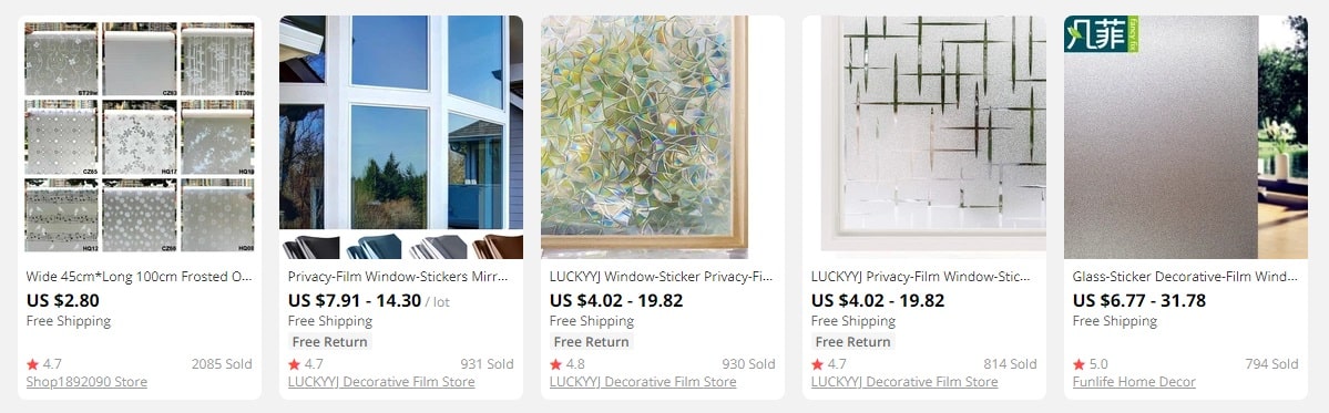 Dropship window film