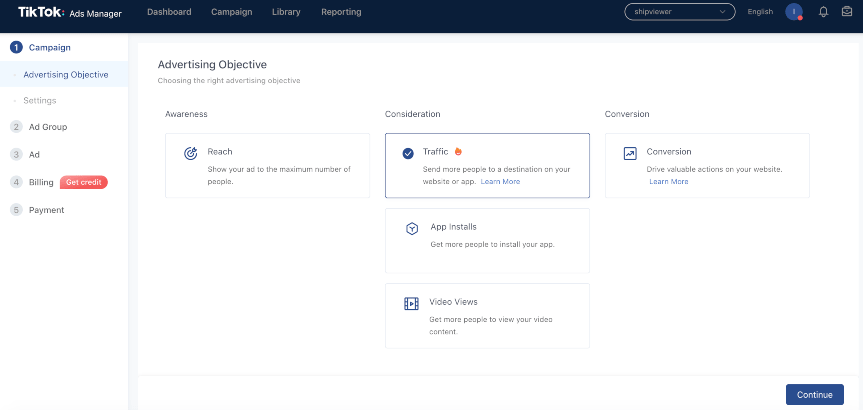 TikTok Ads Manager allows using TikTok for ecommerce businesses promotion
