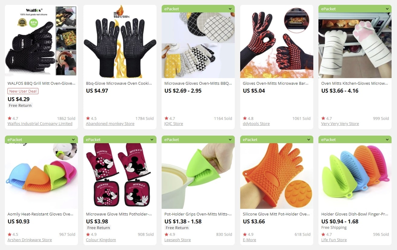 a picture showing examples of bulk items for sale