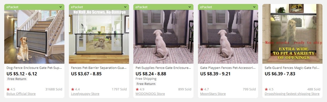 a picture showing examples of bulk items for sale