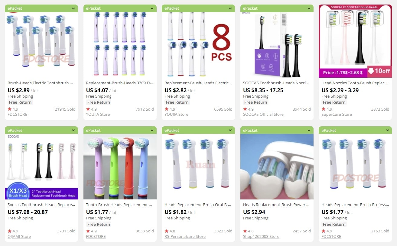 a picture showing which products you can sell in bulk