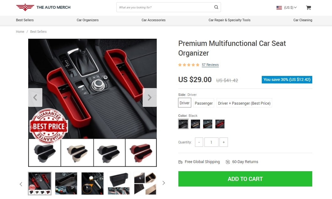 an image showing how best product pages look like