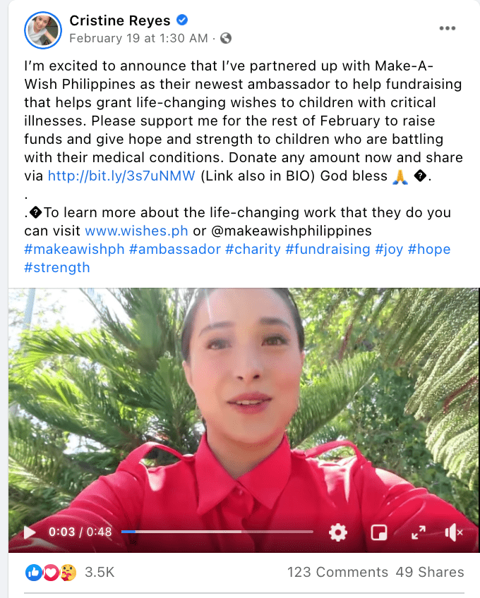 A Facebook Influencer rising awareness