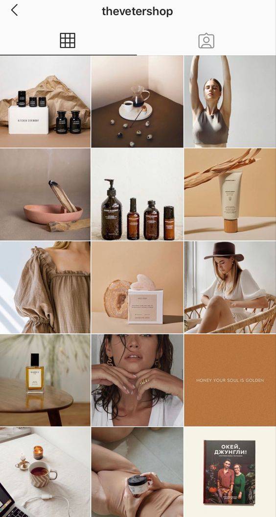 Instagram post templates based on solid-color images