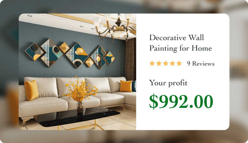 high ticket product picture sofa