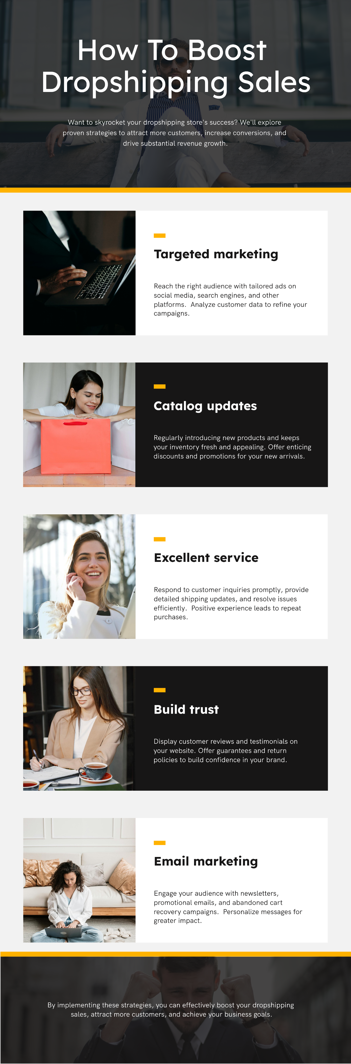 How to boost dropshipping sales