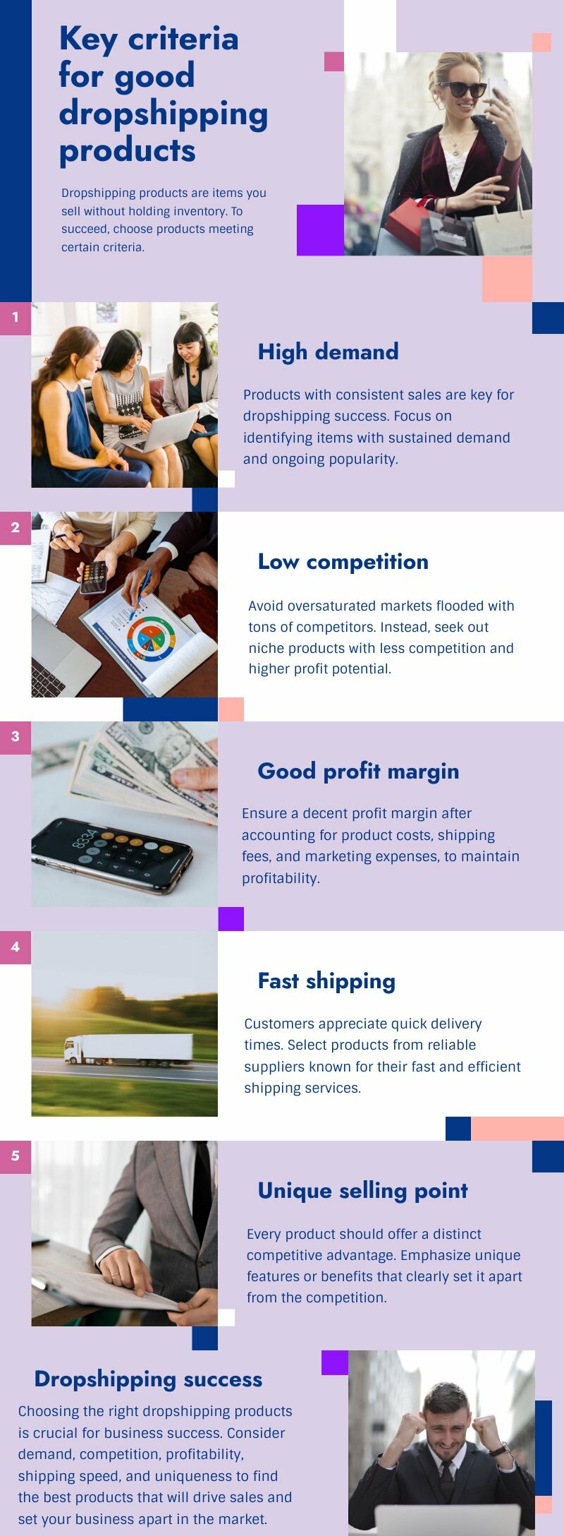 Key criteria for good dropshipping products