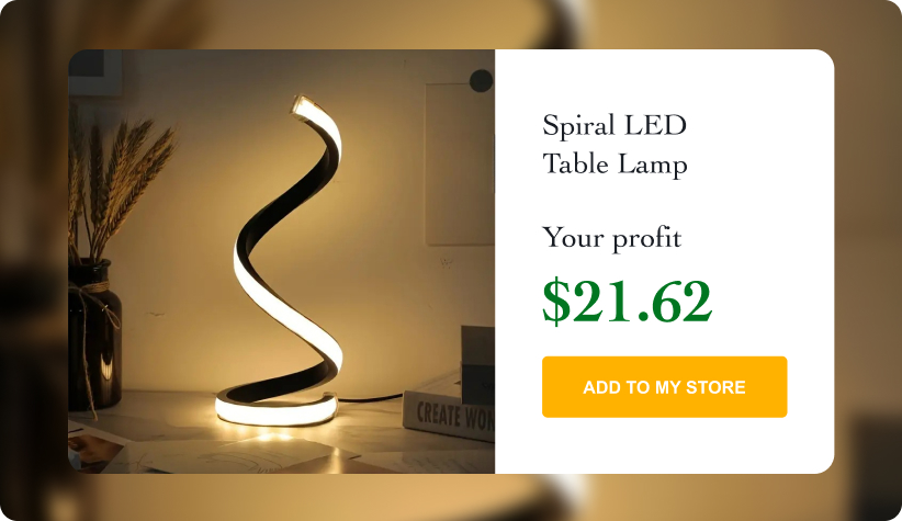 Spiral LED Table Lamp