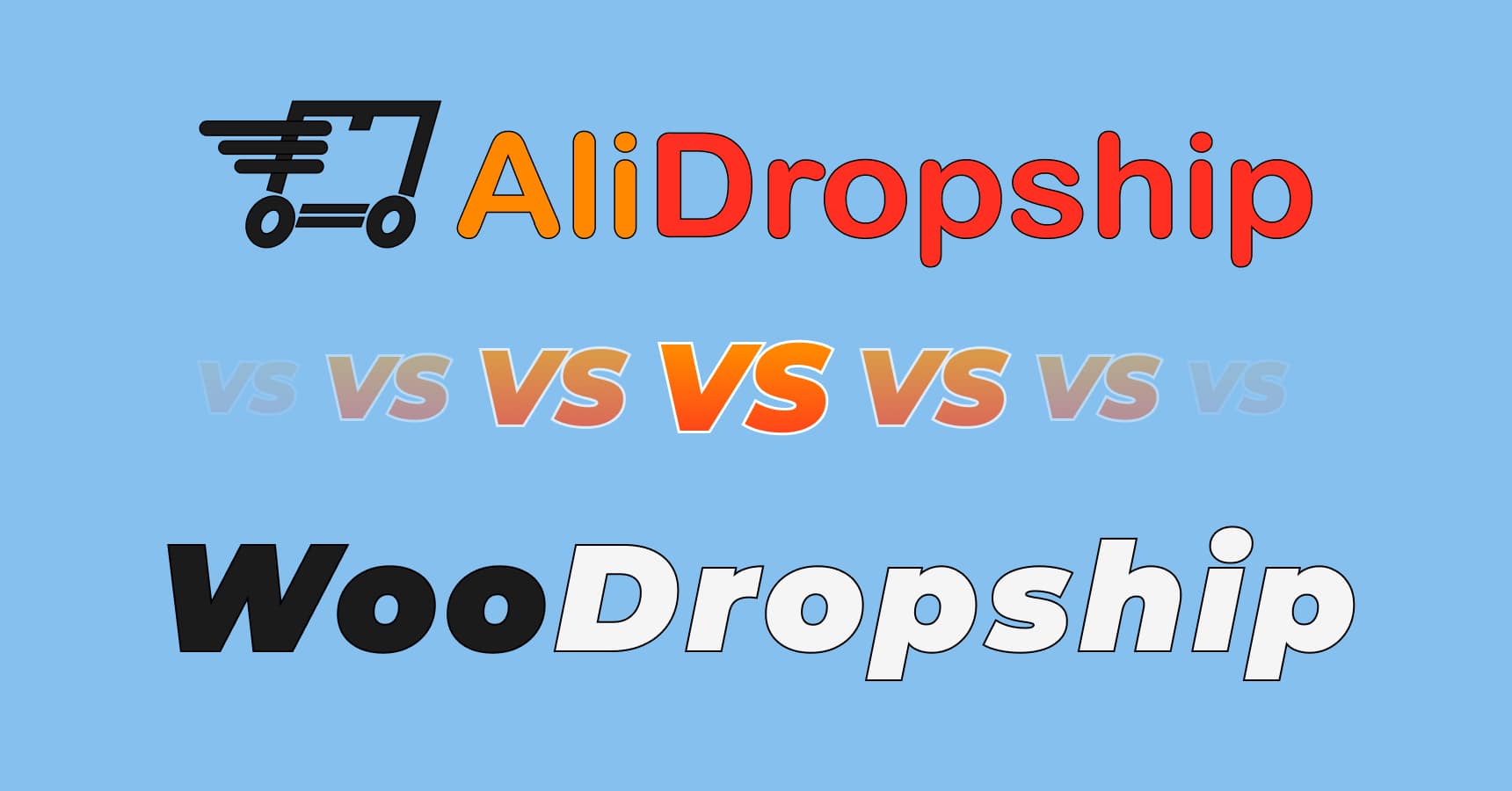 Main and featured image for article AliDropship vs WooDropship.