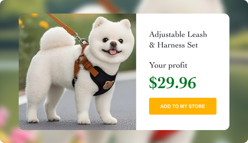 Adjustable Leash & Harness Set