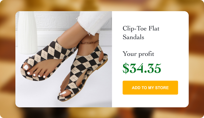 Clip-Toe Flat Sandals