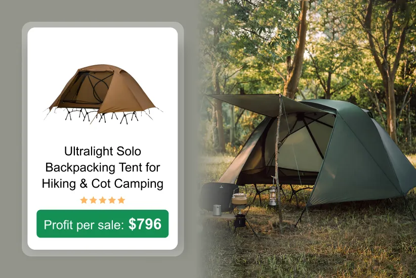 Backpacking Tent as a trending product to sell
