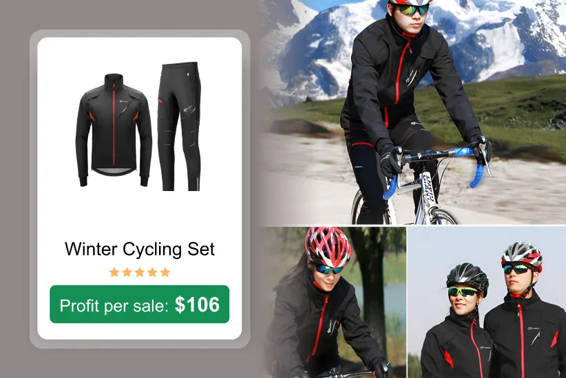 Winter Cycling Set as a trending product to sell