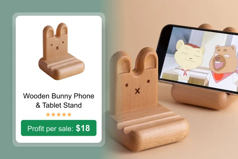 Wooden stand as a trending product to sell