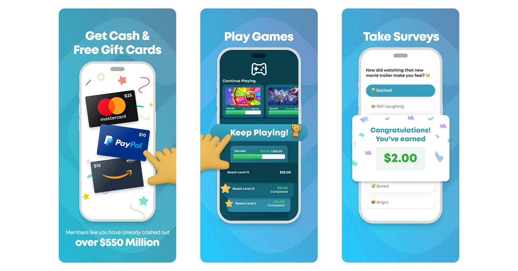 Images of the Swagbucks app for the best money earning apps 2025 article