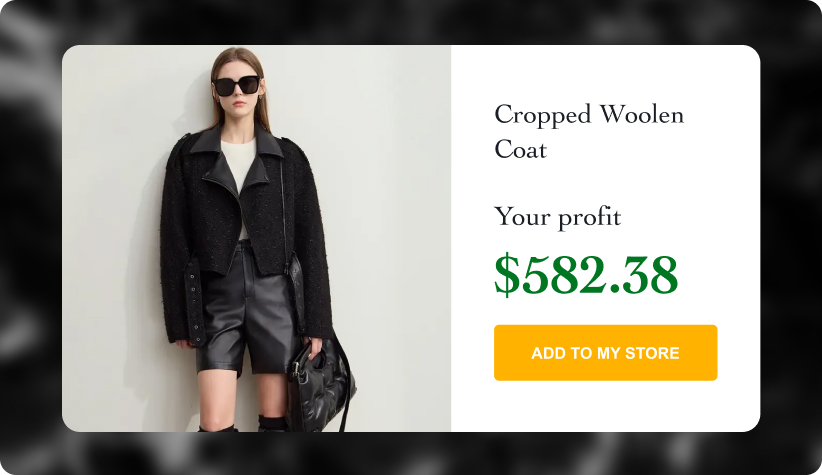 Cropped Woolen Coat