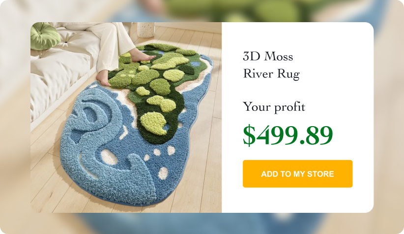 3D Moss River Rug