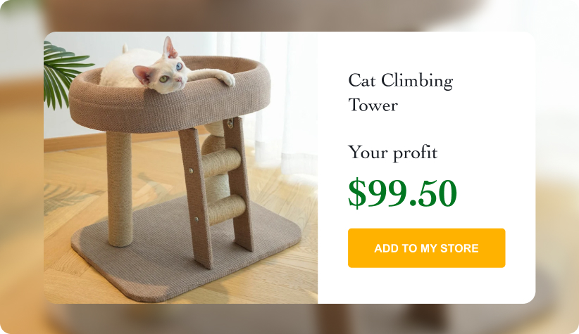 Cat Climbing Tower