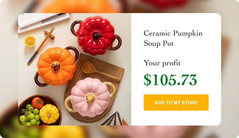 Ceramic Pumpkin Soup Pot