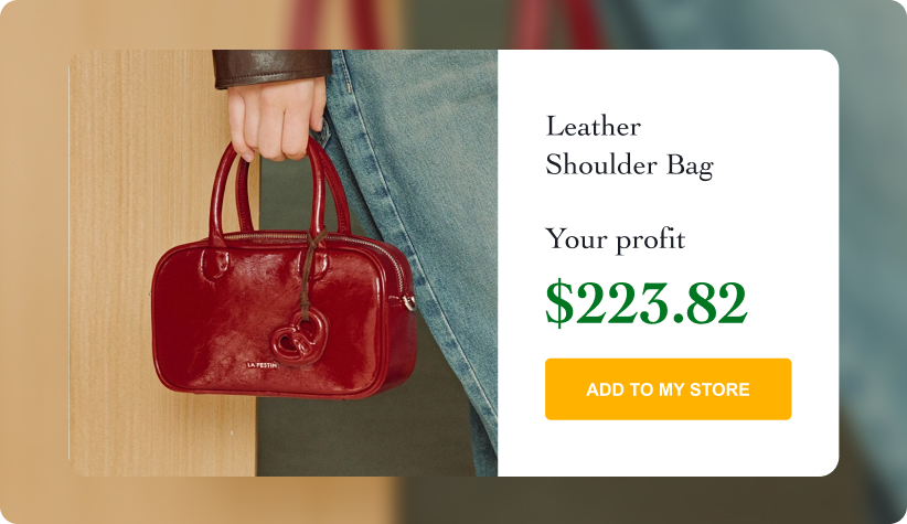 Leather Shoulder Bag