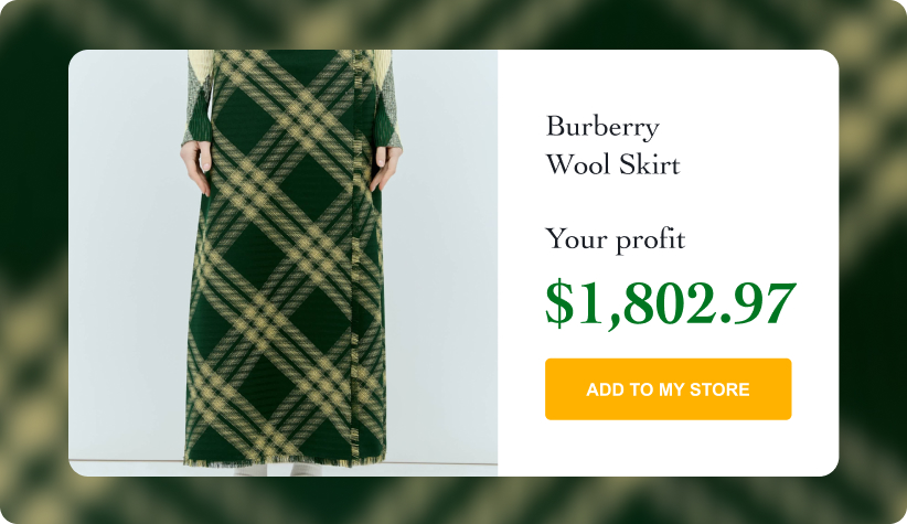 Burberry Wool Skirt