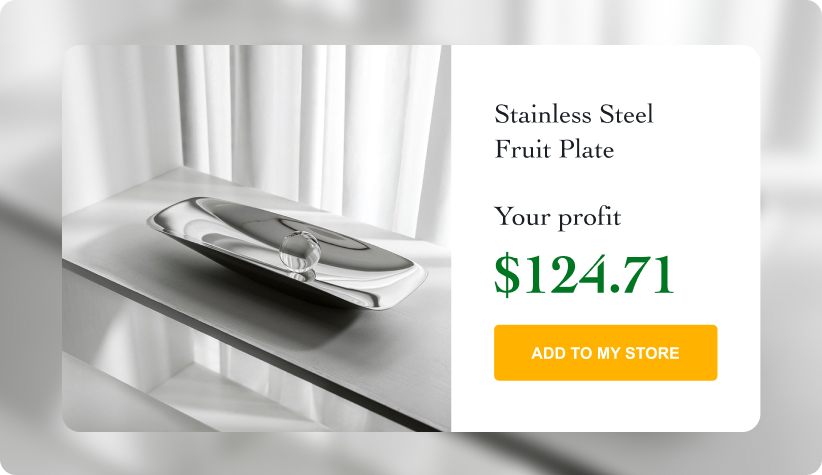 Stainless Steel Fruit Plate