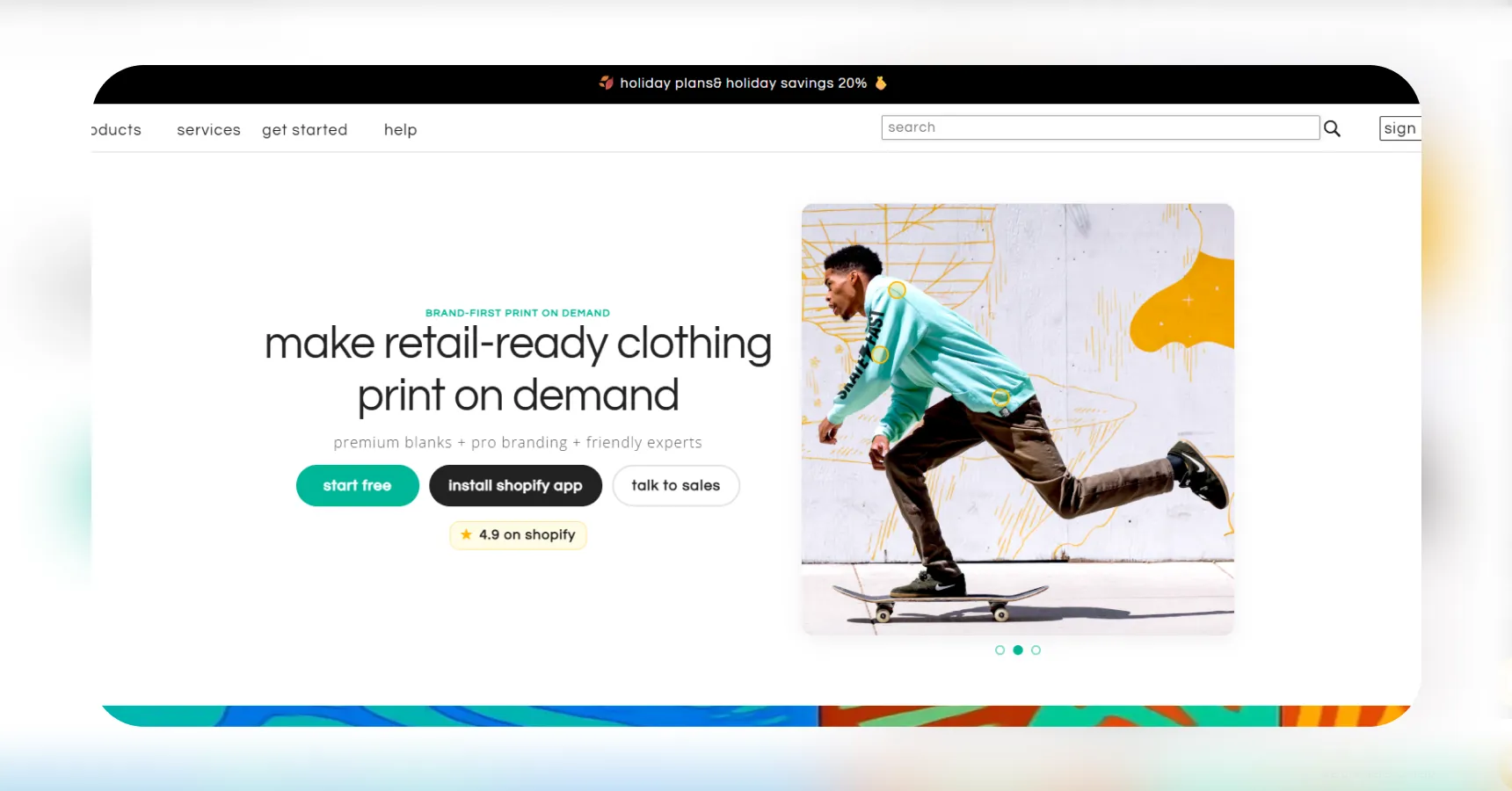Screenshot of the Apliiq homepage for an article on the best clothing dropshipping suppliers